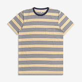 Far Afield Perry Stripe T-Shirt - Seed Pearl